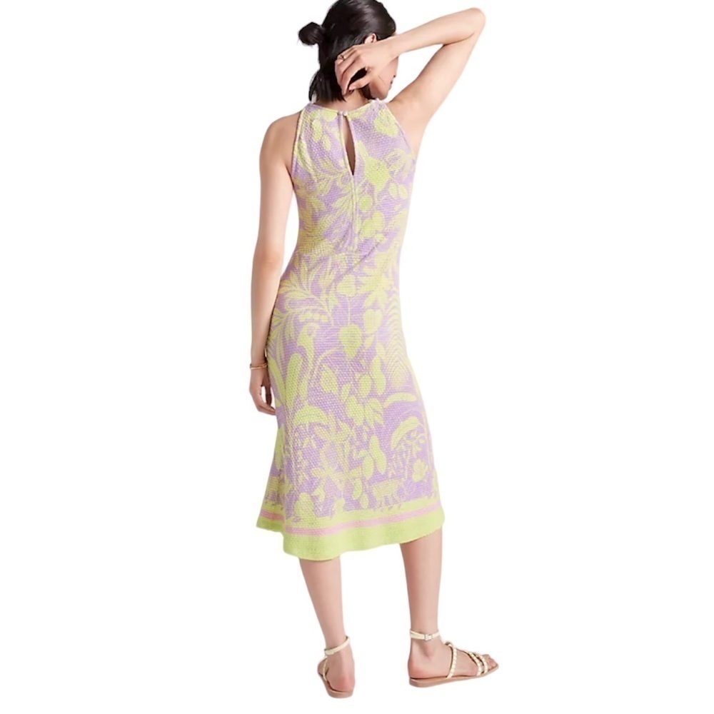 FARM Rio Knit Midi Dress- Purple and Yellow Midi Dress - Picture 2 of 6